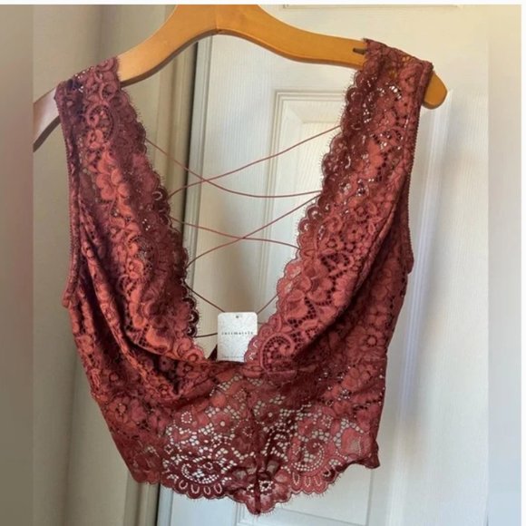 NWT Free People Better Luck Brami in Clove - Picture 3 of 7